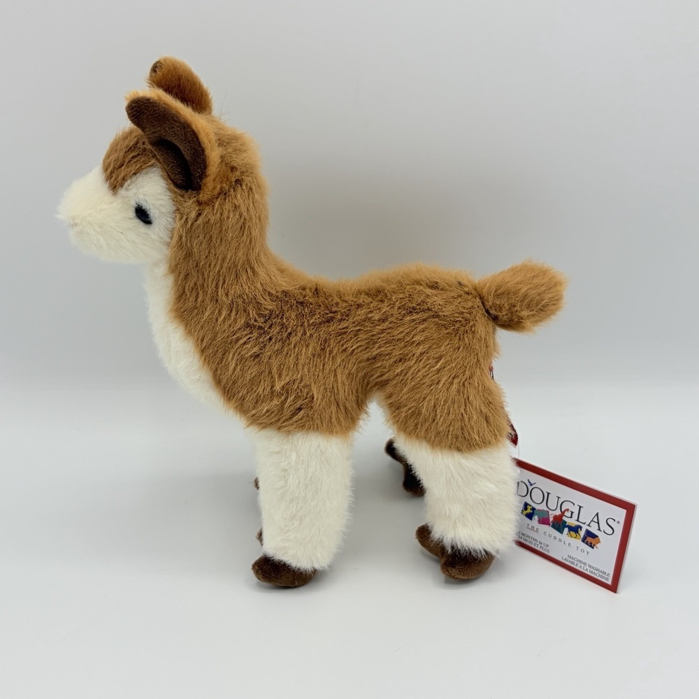 Douglas Cuddle Toy Llama 7" Plush‎ Stuffed Animal NWT  Standing